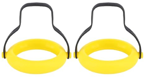 2 stampi rotondi per uova in silicone, resistenti al calore, utensili da cucina flessibili per uova fritte, frittelle, lavabili in lavastoviglie, resistenti al calore