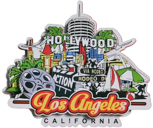 Los Angeles USA Kühlschrank-3D-Magnet, Touristen-Souvenir, Kühlschrankdekoration, Bastel-Kollektion