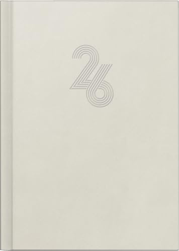 rido/idé Buchkalender Mod. Chefplaner 2026 „Grey“ | A5, Kunstleder