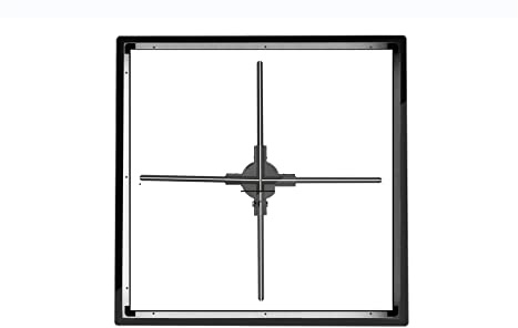 SAFAWOODES Advertise 3d Hologram Fan, Hologram Projector Advertising Display, Led Light Beads Naked Eye Holographic Fan, Advertising Exhibition