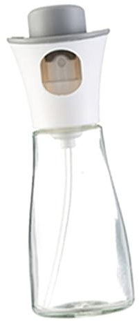 FUNOMOCYA Botella Pulverizadora de Aceite para Uso en Cocina Diseño Simple y Apariencia Hermosa de 180ml en Vidrio y Pp, Fácil de Usar y Limpiar para Cocina