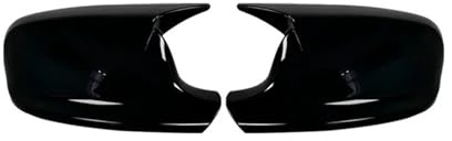 Retroviseur Couvercle pour X3 F25 pour X1 E84 pour Pré-LCI 2010 2011 2012 2013 2 Pièces pour Remplacement De Coques De Rétroviseurs Latéraux Noirs De Style M Caches Rétroviseur(Gloss Black)