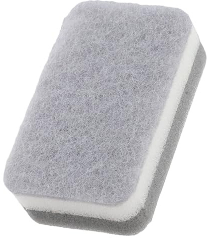 Spugna per lavare i piatti ad alta densità grigia e bianca, spugna ad alta densità per una pulizia efficace della cucina per attività di lavaggio dei piatti (grigio e bianco)