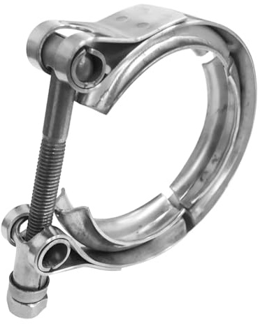 Morsetto a banda V, Morsetto a V in acciaio inossidabile 304 con rilascio a clip da 1,5-5 pollici for scarico turbo downpipe(2inch)