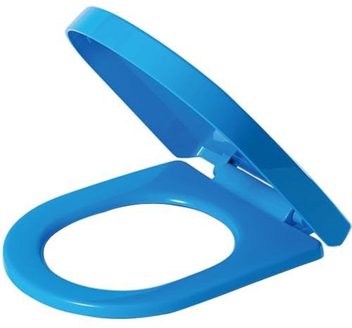Sedile WC a Chiusura Ammortizzata e sgancio rapido con Dispositivo reabile - Facile da Pulire e installare, Aessori per Il Bagno, Sedile colorato