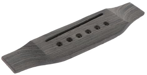 Gitarrenbrücke aus Rosenholz für 41-zoll Folk Gitarren Schwarz | Ersatzteil für Holzgitarren, Professionelle Bauform, Leichter Wechsel, Klarer Klang, Zubehör