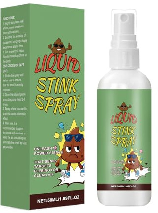Générique Stinkande spray - ca 50 ml | anti-fyllningsspray, extra stark stinkande dimma på 50 ml, med ljud, roligt spel för skämtfester, vuxna och halloween