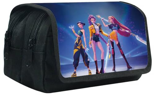 TYLUSPA Astuccio Portapenne con Design Cartoon, Grande Capacità, Doppia Cerniera, Astuccio Scuola per Bambini, Studenti e Ufficio