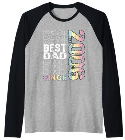 Meilleur Papa du Monde - sans Blague - Papa Depuis 2006 Manche Raglan