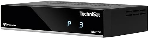 TechniSat Digit S4 freenet TV HD Sat-Receiver (mit Single-Tuner für Empfang aller Top Programme in HD, HDMI, empfangsbereit für freenet TV über Satellit) schwarz