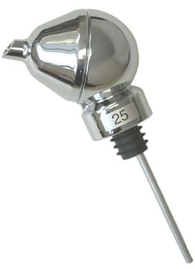 We Can Source It Ltd - Chrome Plated Aquaflow Ball Measuring Pourers 25ml – Accurate Spirit Measures for Bars – Easy Pouring for Restaurants and Catering – Durable and Modern Design - Pack of 1
