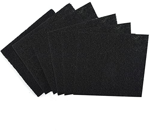 Filtros Antiolor para Cubo de Basura,Filtro desodorizante reemplazable,Filtro de Carbón Activado para Arena de Gato,Filtro de carbón Activado para Caja de Arena Cerrada Negro 6 Piezas Tokaneit