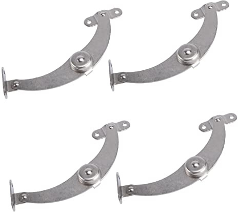 YARNOW de Armoires et Meubles pour Installer à Domicile Boutique à Charnières Support Pratiques en Acier Inoxydable 4 Pièces, Réglables Faciles