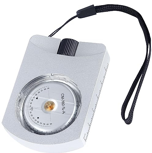 AOKWIT Altimeter Professional Aluminum Accurate Clinometer Waterproof Optic Height Clinometer Battery-Free Compact Portable Handheld Clinometer Forestry Outdoor for Height & Slopes Angles Measuring