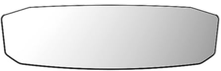 NUZAMAS Espejo retrovisor panorámico de 29,4 x 9 cm para interior de coche, universal, para cabina de coche o camión