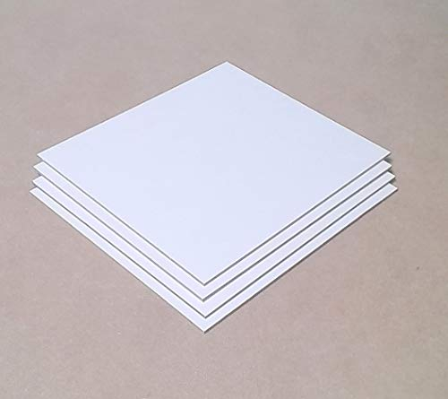 1 weiße Holzplatte 3mm stark MDF Platte Rückwand. Maße frei wählbar.