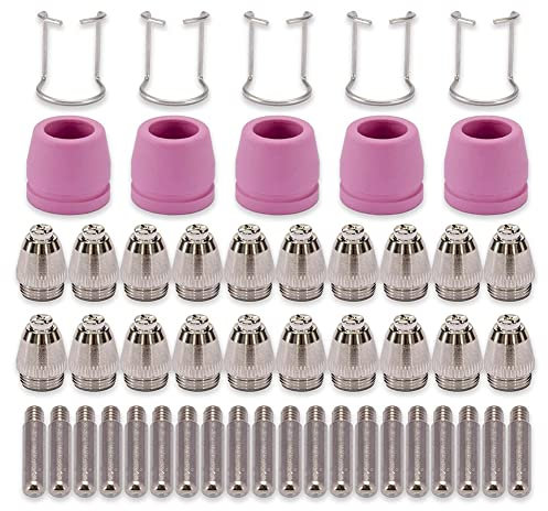 VENOAL AG60 SG-55 WSD-60 Plasmaschneider Schneidbrenner Spitze DüSen Verbrauchsmaterial-Kit Plasmaschneider ZubehöR 50PK