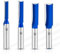 ASNOMY 4 Stück Nutfräser Set 8mm Schaft, 6mm 8mm 10mm 12mm Fräser Router Bits, Gerade holzfräser Router Bit Set, Fräsen Werkzeug Set für Holzbearbeitung