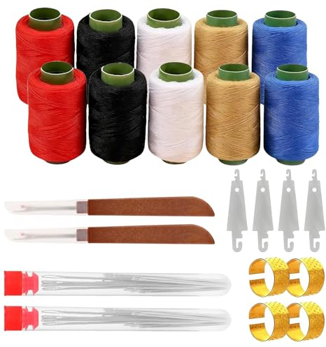 GIEEU Kit de costura de acero inoxidable de 82 piezas, kit de aguja e hilo con accesorios de costura, juego de herramientas de costura multiusos para principiantes, manualidades hechas a mano y