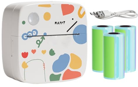 Tintenloser Aufkleberdrucker – tragbare Sofortdruck-Pods, Handaufkleber-Maker-Gerät, Memo-Journal, Tagebuch, Fotos, Schule, Scrapbooking, Büro, Weihnachten, Kinder, Studenten, kreatives Studium, Spaß