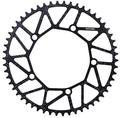 VGEBY1 Fahrradkettenrad, 50/52/54/56 / 58T 130BCD Fahrrad Single Geschwindigkeit Kettenblatt für die meisten Fahrrad Rennrad Mountainbike(52T) Fahrräder und Ersatzteile
