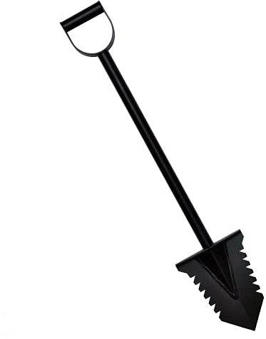 Pala da Scavo Empotec PA-1 per Terreni Duri Acciaio Temperato Nero Metal Detector Alta Qualità Vanga Taglio