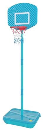 Swingball Kids Height Adjustable Basketball Hoop with Basketball - Portable Height Adjustable Hoop with Ball and Pump, Ideal Outdoor Basketball Hoop for Children Ages 3+