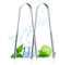 ACWOO Limpiador de Lengua, 2 Pieces Forma de U Limpiador Lingual Acero Inoxidable, Raspadores de Lengua, Raspador de Lengua Limpiador, para Reduce el Mal Aliento y Higiene Bucal (Plata)