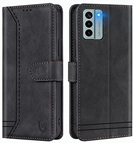 GoodcAcy Handyhülle für Nokia G22 Hülle Handyhülle Leder Klappbar Schutzhülle Tasche Wallet Brieftasche Cover Flip Case für Nokia G22 Klapphülle Schwarz