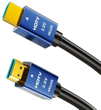 Gold Plated 4K HDMI Cable Adapter - Ultra High Speed HDMI Cord, Supports 4K@60Hz, HD, 2K, 1080P, ARC & CL3 Rated, 10m - For Laptop, Monitor, PS5, PS4, Xbox One, Fire TV, Apple TV, PC