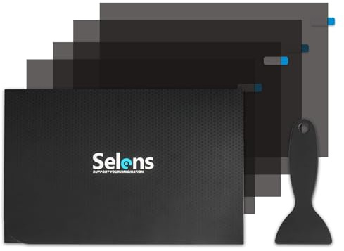 Selens 4 filtros polarizadores antiadherentes de 7.8 x 11.8 pulgadas, película polarizada para educación física, experimentos, fotografía