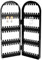 FKWKUW Soporte Plegable para Joyas, Pendientes, Organizador De Pendientes, Soporte para Pendientes, Collares, Pendientes (Negro)
