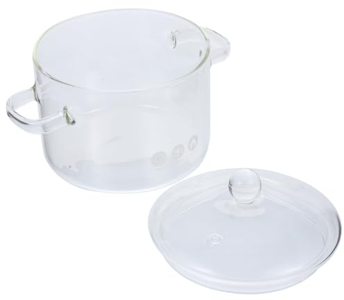 USMCPQVXN Anfora Pentola per Zuppa in Vetro Pentole in Vetro Pentola in Vetro Pentola in Vetro Trasparente Pentola Trasparente Pentola per Cuocere a Fuoco Lento per Fornelli Pentole in Vetro Pentole d