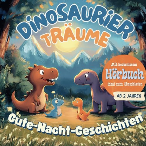 Dinosaurier Träume - Gute-Nacht-Geschichten ab 2 Jahren: Gefühle verstehen, Selbstbewusstsein stärken und Mut finden – ein Mutmacher-Buch mit Dino-Geschichten für Kinder inkl. Hörbuch
