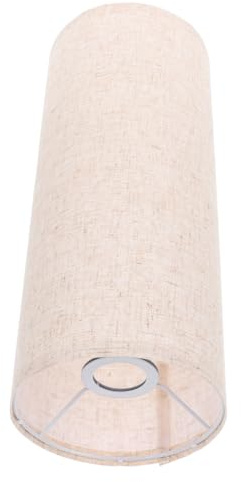 Garneck Pantalla De Tela Minimalista Cubierta Cilíndrica Para Lámpara De Diseño De Tela Elegante Uso Sala De Estar Color Sólido Pantalla De Lámpara Redonda