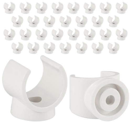 Jrifedptry PEX Clips - Morsetti per tubi, 50 pezzi, 1/2 pollici, per tubi dell'acqua in PVC e tubi flessibili, strumenti per morsetti in plastica a forma di U