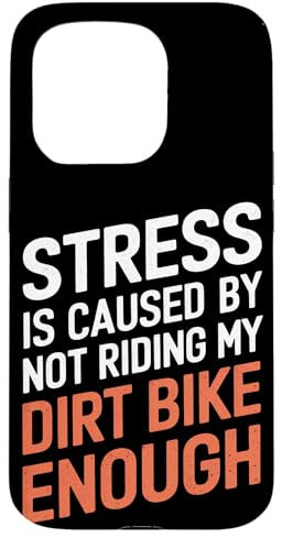 Le stress est causé par le fait de ne pas rouler assez sur ma moto tout-terrain Coque pour iPhone 15 Pro