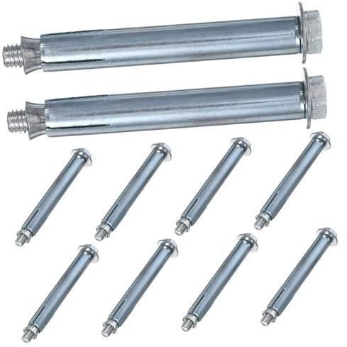 HOMSFOU 10 Pezzi Vite di bloccaggio a bulloni ad per carichi pesanti bulloni di Bulloni per zone residenziali Bulloni per garage ancore murali dossi ancore