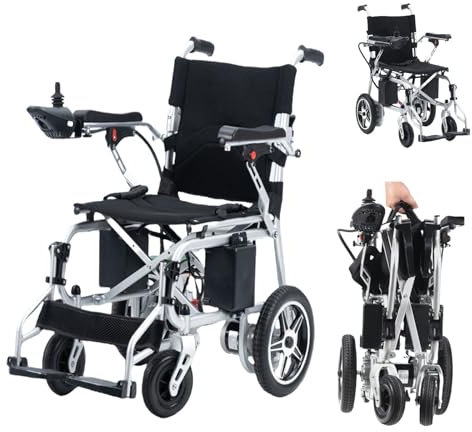Sedia A Rotelle Elettrica Pieghevole,Sedia A Rotelle Elettrica Ultraleggera Per Adulti,Sedia A Rotelle Elettrica Leggera Per Anziani,Carrozzina ELETTRICA Per Disabili Ed Anziani A