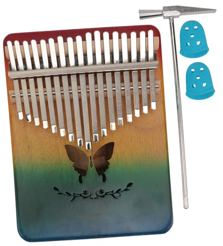 SOIMISS Kalimba Daumenklavier Tasten Aus Naturholz Ergonomisch Poliert Leichtes Fingerklavier Für Junge Mädchen Und Anfänger Tragbares Musikinstrument Für Musikunterricht Und Unterwegs
