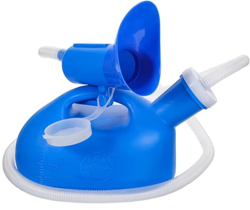 VICASKY Portable Women Urinal Bottle with Threaded Lid Lightweight Travel Pee Container for Elderly Outdoor Camping Reusable Large Capacity Handheld Urination Holder