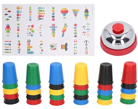 Gobelets empilables Jeux de Cartes Jouet Formation éducative précoce gobelets empilables interactifs colorés Jouet pour bébé