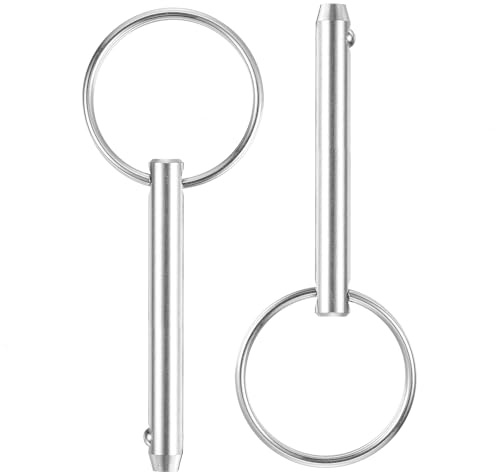 QUARKZMAN 2Pcs Perni A Sgancio Rapido 6.3mmx39mm, Hardware Marino In Acciaio Inox 316 Per Sedile Marino Montano, Allestimento Navale, Costruzione Navale, Argento
