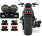 ZYTC LED 40W Motorrad Bremslicht hinten Blinker Kennzeichenbeleuchtung Halterung