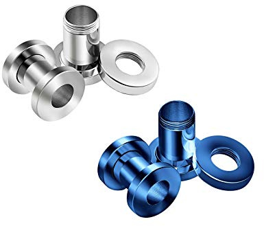 KJM FASHION 4 Stk Fleischtunnel Piercing Schmuck More Sizes