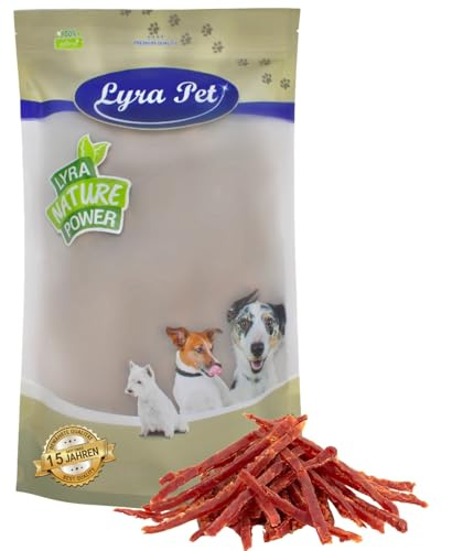 Lyra Pet® 1 kg Entenbrustabschnitte - Kausnack für Hunde | Leckerli für Hunde - Proteinreicher Kauartikel mit Ente - Idealer Belohnungs- und Trainingssnack - Gut verträglich