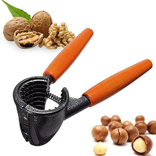 Cascanueces Clip de nuez de madera 1pc Portátil Portátil Peeler de almendra agrietada Nuez de nuez de nuez de nuez de la nuez de la nuez de la nuez de la tuerca del pelador Alicate para Nuez