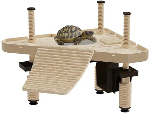 Turtle Sunbathing Platform, Wasserschildkröte, Turtle Bank, schwimmende Dock-Plattform für kleine Reptilien, Frosch Terrapin (Größe: M)