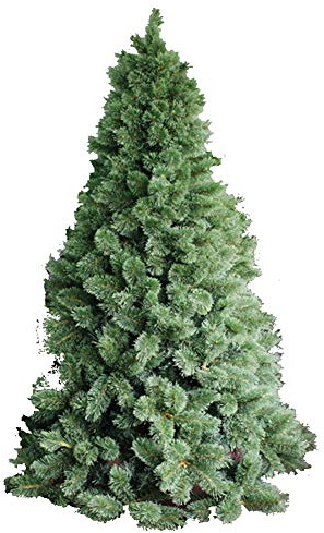 6 Fuß künstlicher Weihnachtsbaum, aufklappbare Beine aus massivem Metall, natürliche alpine geschmückte Bäume, umweltfreundlich, unbeleuchtet, faltbar, Weihnachtsdekoration – grün, 6 Fuß (180 cm), das