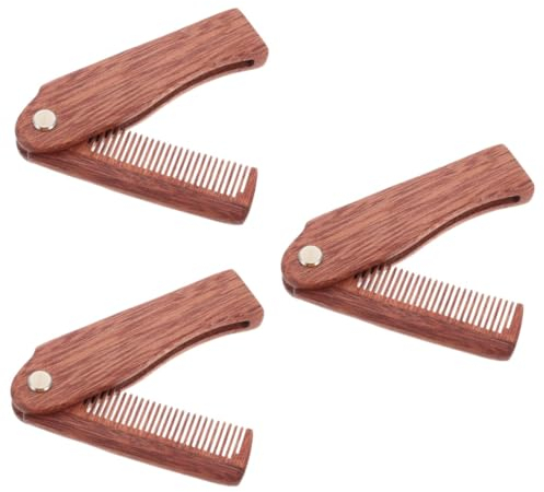 DOITOOL 3stücke Portable Beard Comb Hochwertigem Faltbarer Taschenhaarkamm Für Für Bartpflege Und Styling Unterwegs Praktisch Für Und Zuhause
